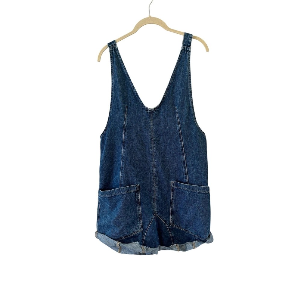 We The Free Dark Blue Denim Romper